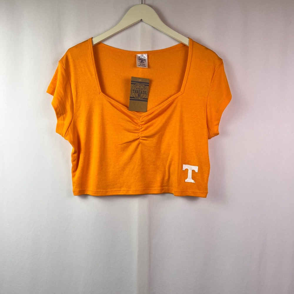 Rivalry Threads Tennessee Volunteers Orange Sweetheart Neck Crop Top Womens XL